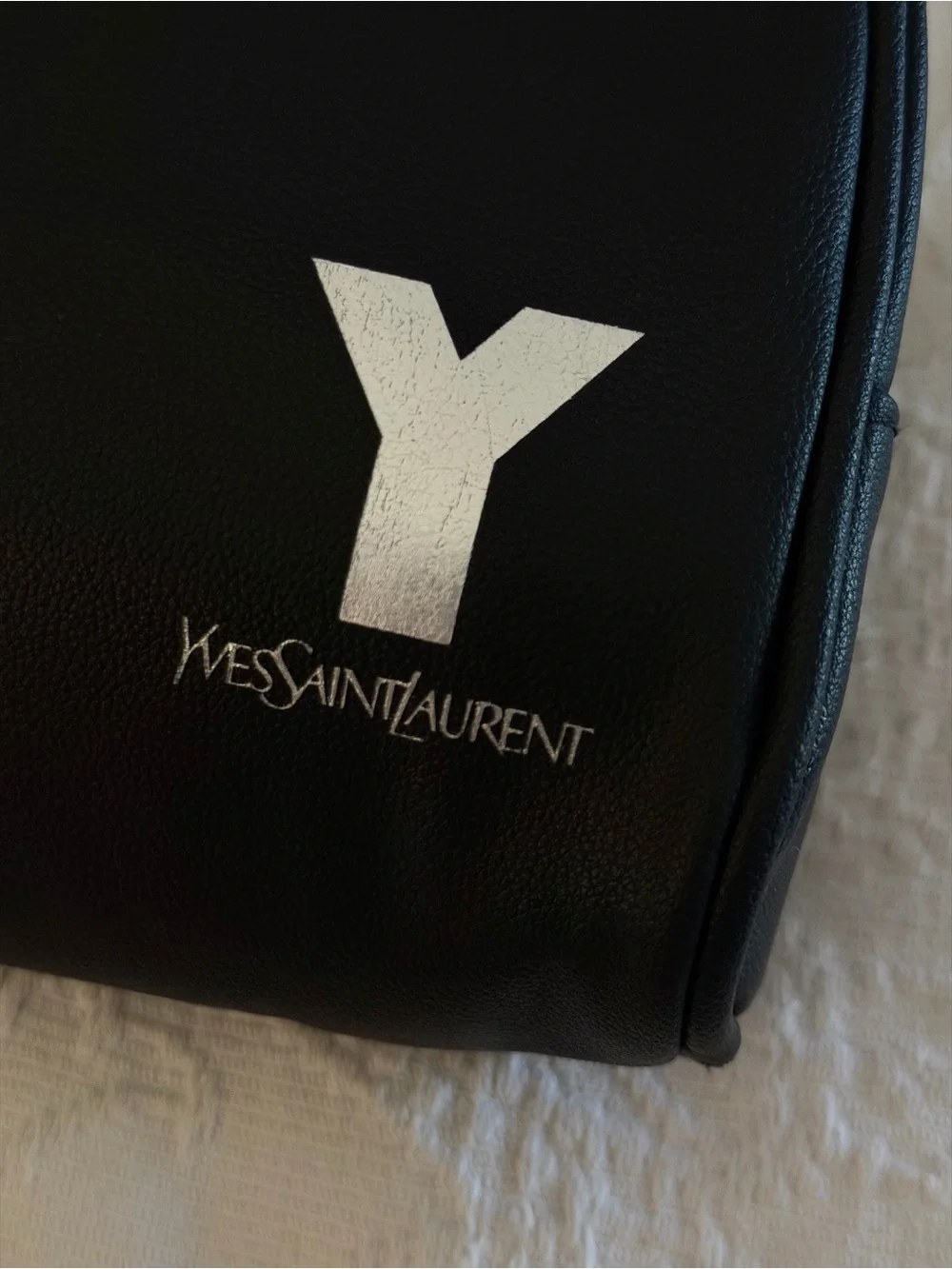 YSL Yves Saint Laurent Black Makeup Cosmetic Bag